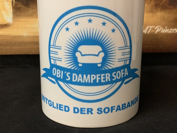 OBI´S DAMPFER SOFA Tasse Mitglied der Sofabande