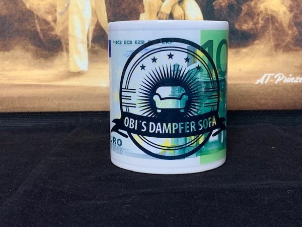 OBI´S DAMPFER SOFA Tasse 100. limitiert auf 20 Stück.