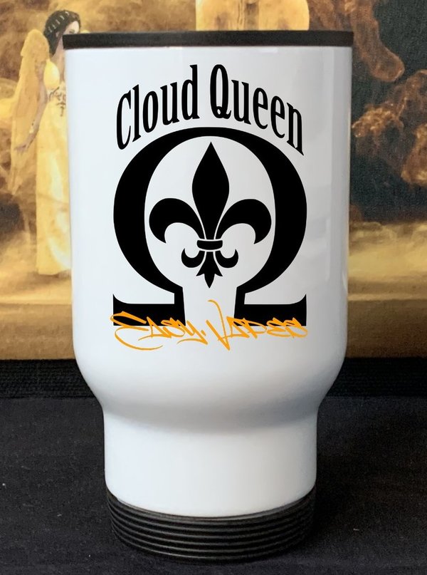 Cloud Queen Edelstahl-Thermobecher, Größe Ø 85 mm, Farbe Weiß, Handspülung empfohlen