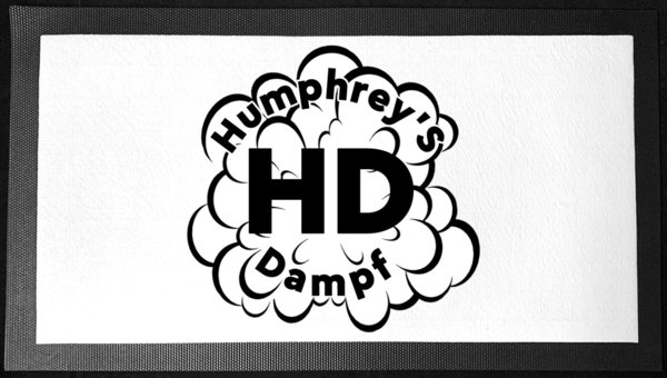 Humphrey`s Dampf Thekenmatte mit Gummirückseite, Größe 450 x 250 x 2 mm